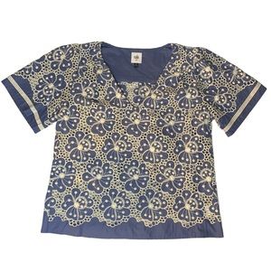 Cabi Inspire Lace Eyelet Top